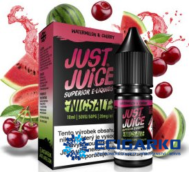 Just Juice SALT liquid Watermelon & Cherry 10ml - Síla nikotínu: 20mg Just Juice SALT liquid Watermelon & Cherry 10ml - Síla nikotínu: 20mg