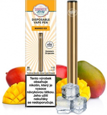 Dinner Lady Vape Pen jednorázová e-cigareta 20mg Mango Ice