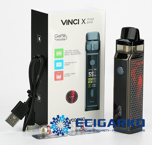 VOOPOO VINCI X POD 70W elektronická cigareta - Barva produktu: Scarlet