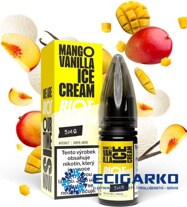 Riot BAR EDTN SALT Mango Vanilla Ice Cream 10ml Riot BAR EDTN SALT Mango Vanilla Ice Cream 10ml