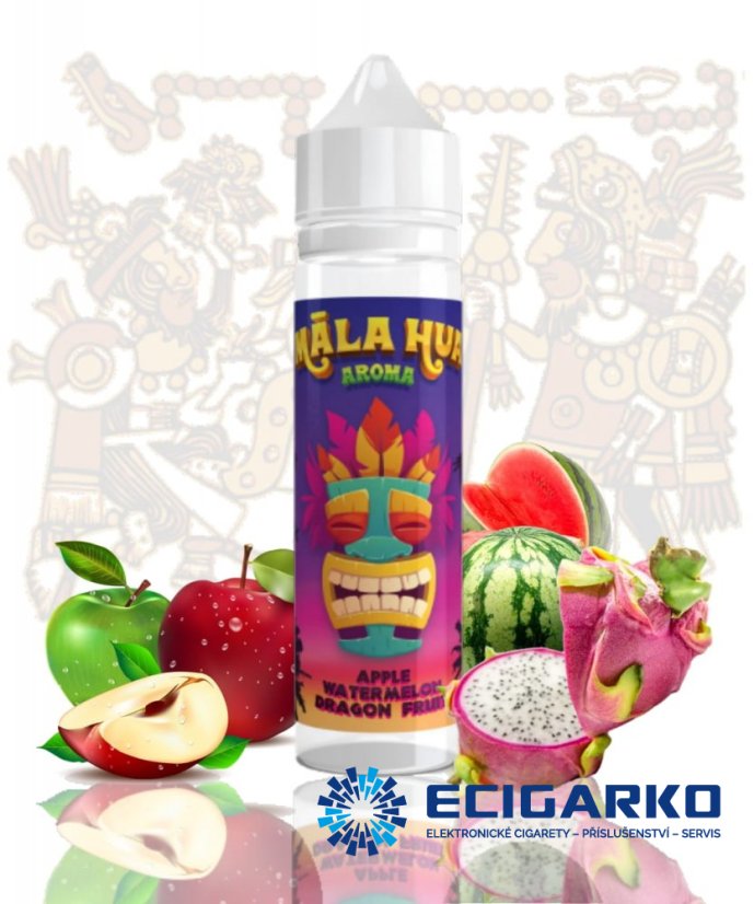 Māla Hua Shake and Vape 10/60ml Apple Watermelon Dragonfruit