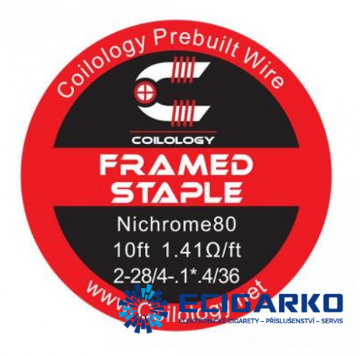 Coilology Framed Staple odporový drát NI80 28/36