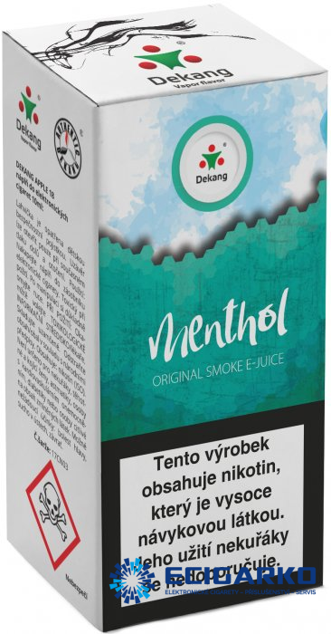 E-liquid Dekang 10ml Menthol - Síla nikotínu: 18mg