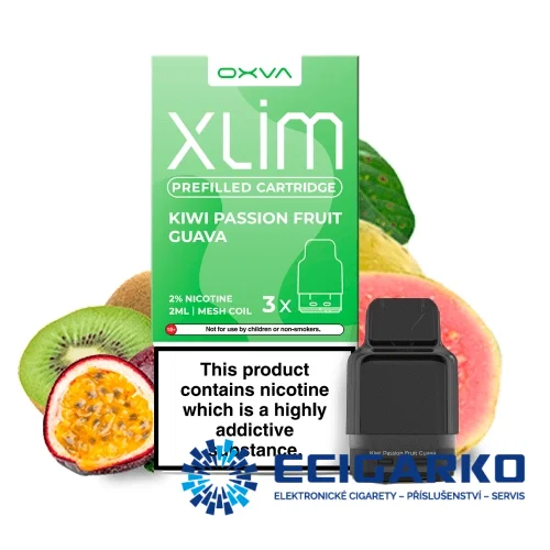 OXVA Xlim 3x cartridge Kiwi Passion Fruit Guava 20mg