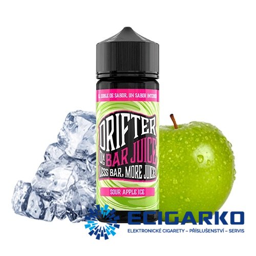 Juice Sauz Drifter Bar Shake and Vape 24/120ml Sour Apple Ice