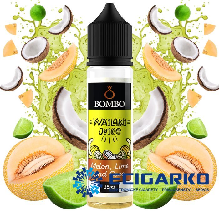 Bombo Wailani Juice Shake and Vape 15/60ml Melon, Lime and Coco
