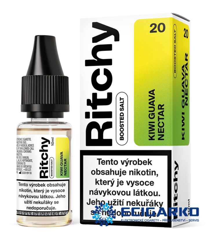 Ritchy SALT Kiwi Guava Nectar 10ml - Síla nikotínu: 20mg