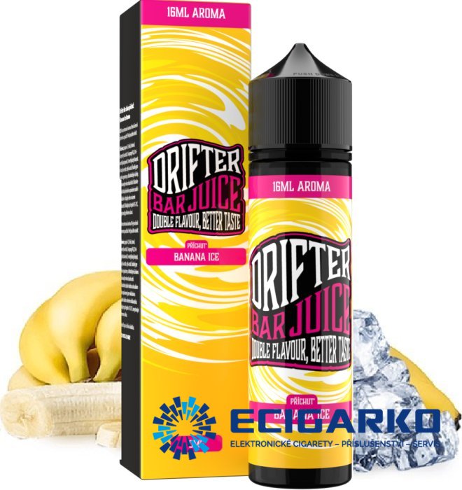 Juice Sauz Drifter Bar Shake and Vape 16/60ml Banana Ice