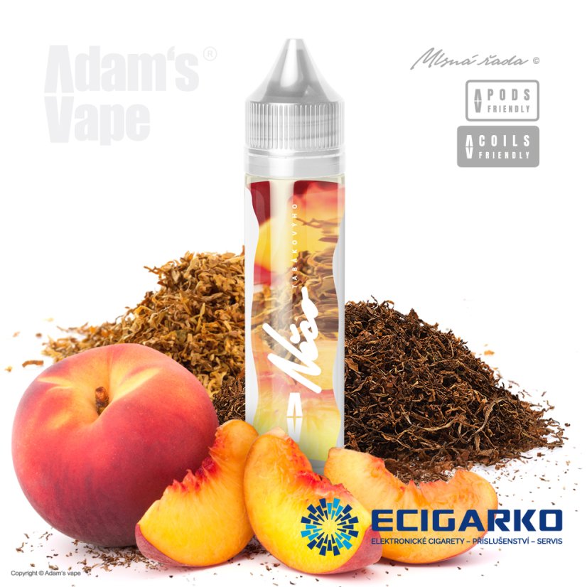 Adam's Vape Mlsná řada Shake and Vape 10/60ml Něco TABÁKOVÝHO