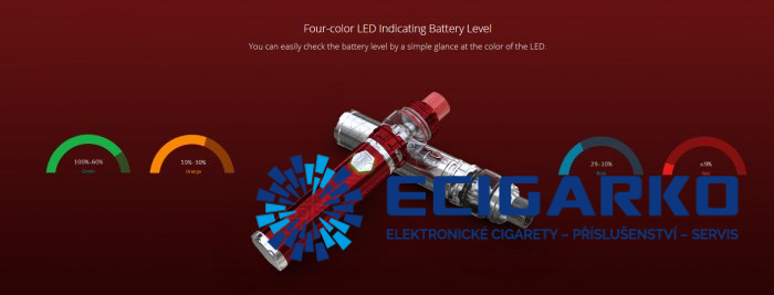iSmoka-Eleaf iJust 3 elektronická cigareta 3000mAh - Barva produktu: Černá