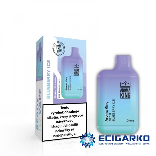 Aroma King AK Mini jednorázová e-cigareta Blueberry Ice 20mg
