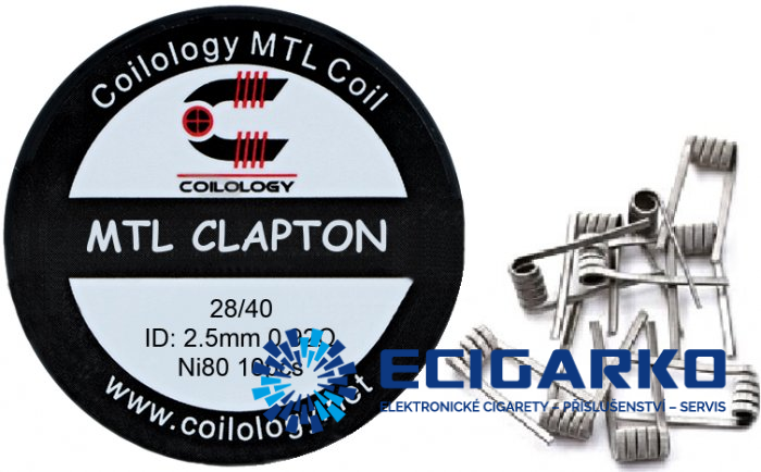 Coilology MTL clapton NI80 0,92OHM 10KS Coilology MTL clapton NI80 0,92OHM 10KS