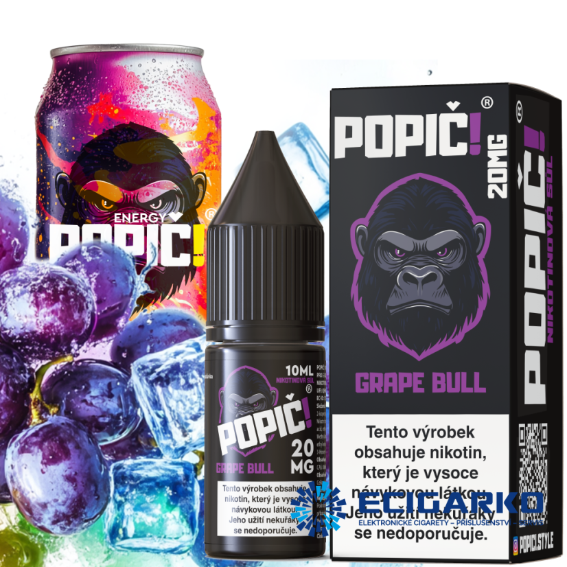 Popič! SALT Grape Bull 20mg 10ml Popič! SALT Grape Bull 20mg 10ml