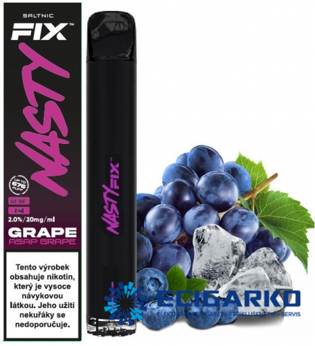 Nasty Juice Air Fix jednorázová e-cigareta Asap Grape