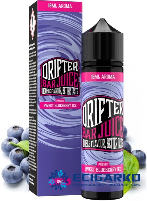 Juice Sauz Drifter Bar Shake and Vape 16/60ml Sweet Blueberry Ice