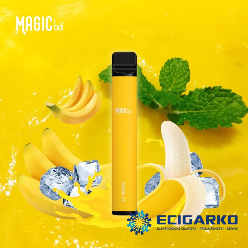 Magic Bar jednorázová e-cigareta Banana Ice 20mg