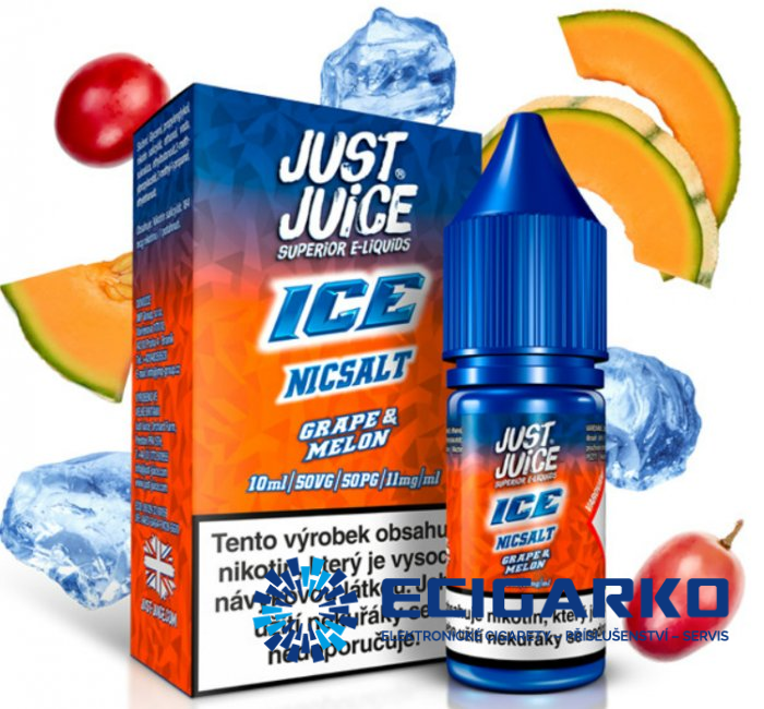 Just Juice SALT liquid ICE Grape & Melon 10ml Just Juice SALT liquid ICE Grape & Melon 10ml