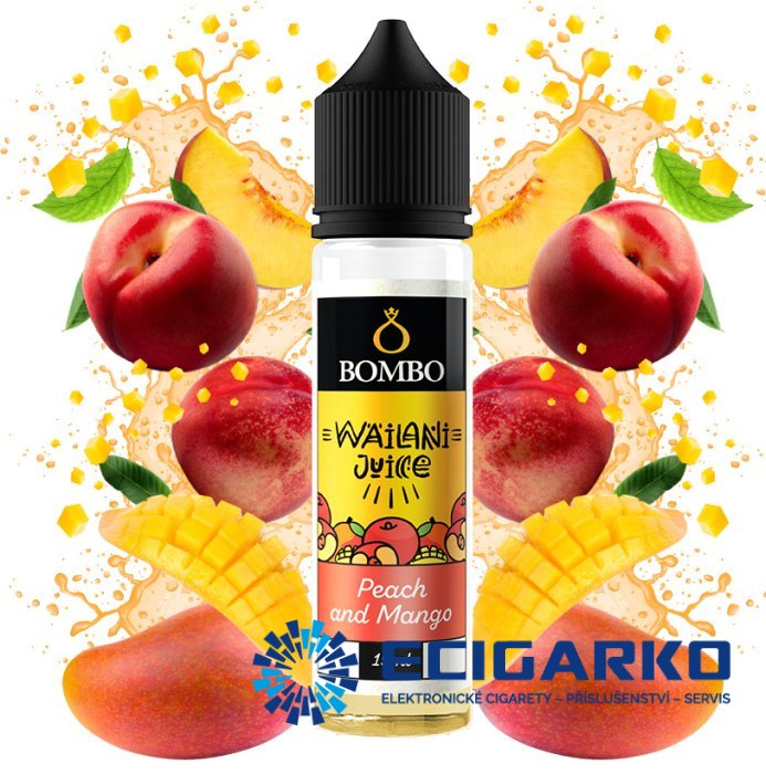 Bombo Wailani Juice Shake and Vape 15/60ml Peach and Mango