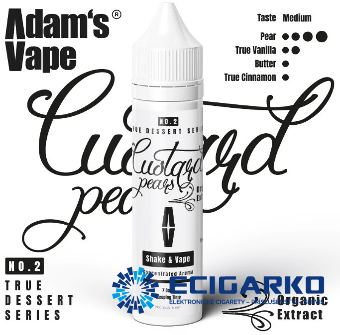 Adam's Vape True Dessert Shake and Vape 10/60ml Custard Pears