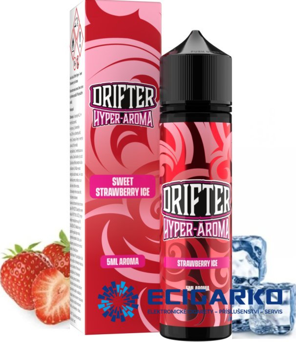Juice Sauz Drifter Hyper  Shake and Vape 5/60ml Sweet Strawberry Ice