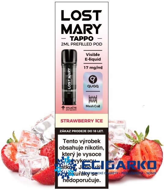 Lost Mary Tappo 1x cartridge Strawberry Ice 17mg