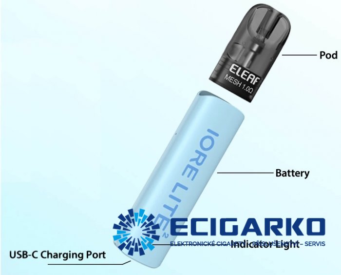 iSmoka-Eleaf IORE LITE 2 POD 490mAh - Barva produktu: Modrá