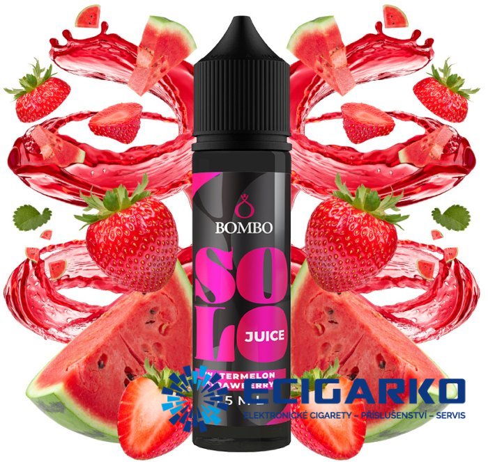 Bombo Solo Juice Shake and Vape 15/60ml Watermelon Strawberry