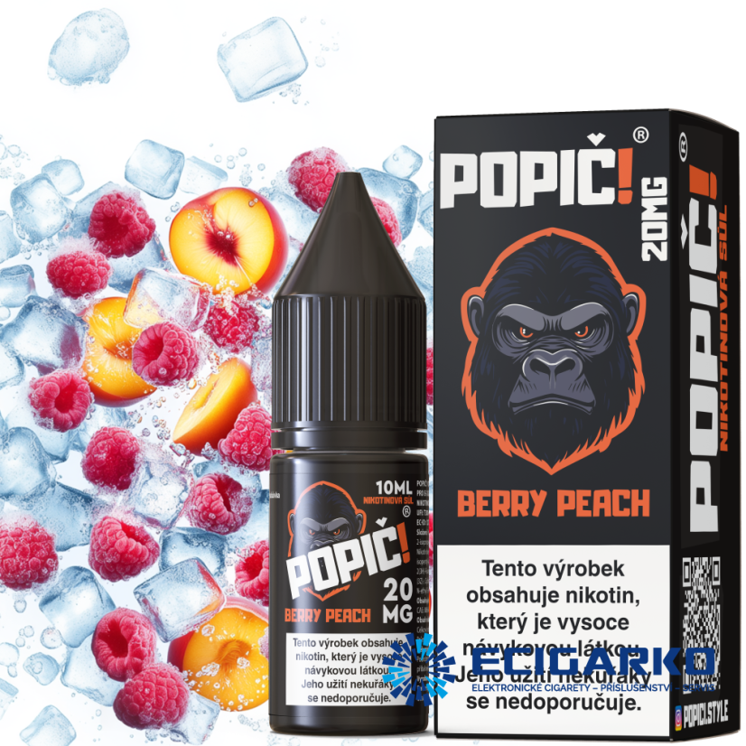 Popič! SALT Berry Peach 20mg 10ml Popič! SALT Berry Peach 20mg 10ml