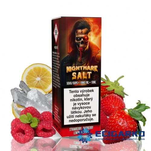 Nightmare SALT Strawberry Raspberry Lemon Menthol 18mg 10ml