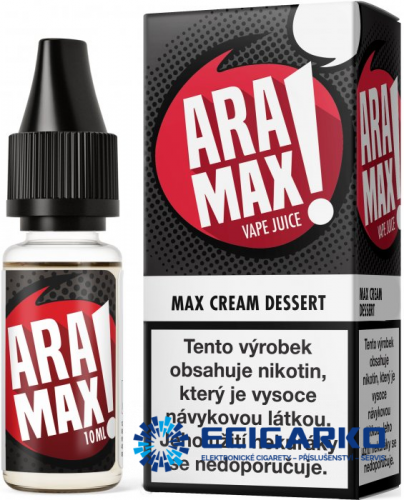 ARAMAX Max Cream Dessert 10ml - Síla nikotínu: 6mg