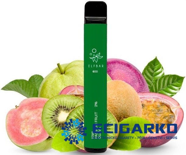 Elf Bar jednorázová e-cigareta Kiwi Passion Fruit Guava 20mg