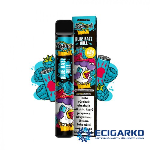 Kurwa Reymont jednorázová e-cigareta Blue Razz Bull 20mg