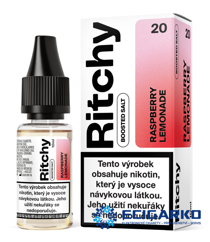 Ritchy SALT Raspberry Lemonade 10ml - Síla nikotínu: 20mg Ritchy SALT Raspberry Lemonade 10ml - Síla nikotínu: 20mg