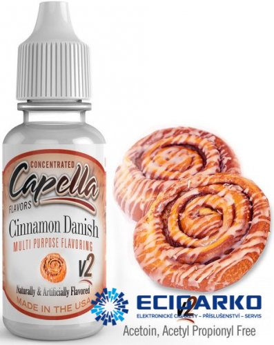 Capella Příchuť 13ml Cinnamon danish swirl V2 (DÁNSKÁ SKOŘICOVÁ ROLKA)