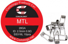 Coilology předmotané spirálky pro MTL 0 9Ω SS316L 10ks