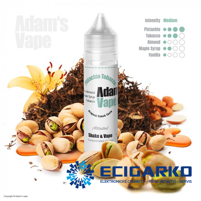 Adam's Vape Shake and Vape 10/60ml Pistachio Tobacco