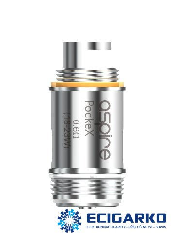 aSpire Pockex žhavící hlava 0,6ohm