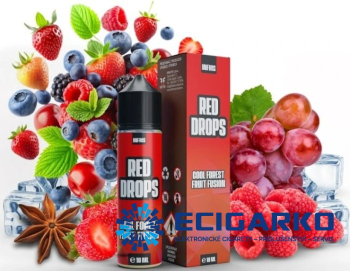 Infamous Drops Shake and Vape 10/60ml Red Drops