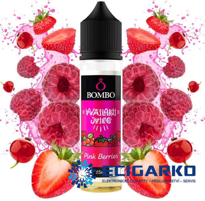 Bombo Wailani Juice Shake and Vape 15/60ml Pink Berries Bombo Wailani Juice Shake and Vape 15/60ml Pink Berries
