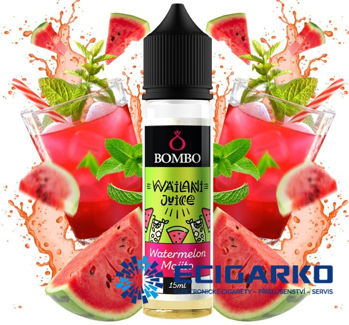 Bombo Wailani Juice Shake and Vape 15/60ml Watermelon Mojito