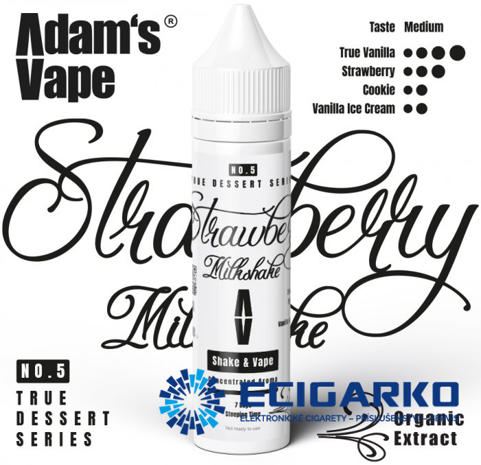 Adam's Vape True Dessert Shake and Vape 10/60ml Strawberry Milkshake