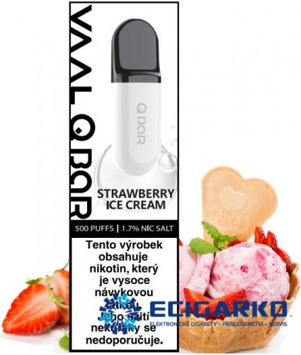 Joyetech VAAL Q Bar jednorázová e-cigareta Strawberry Ice Cream 17mg
