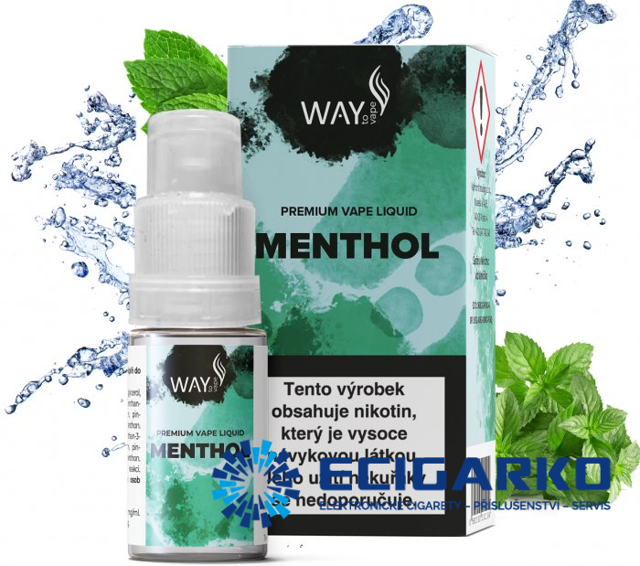 E-liquid Way to Vape Menthol 10ml - Síla nikotínu: 18mg E-liquid Way to Vape Menthol 10ml - Síla nikotínu: 18mg