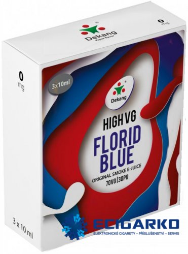 Dekang High VG 3x10ml Florid Blue (Ledové borůvky) - Síla nikotínu: 3mg