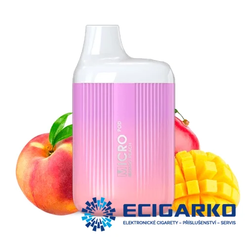 Micro Pod jednorázová e-cigareta Mango Peach 20mg