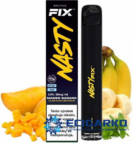 Nasty Juice Air Fix jednorázová e-cigareta Cushman Banana