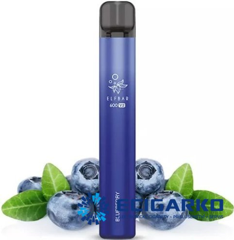 Elf Bar V2 jednorázová e-cigareta Blueberry 20mg