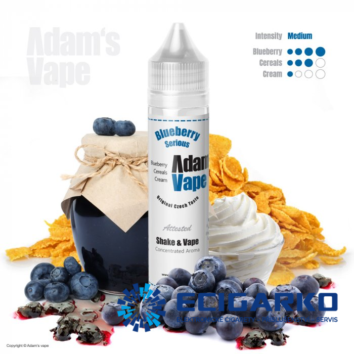 Adam's Vape Shake and Vape 10/60ml Blueberry Serious