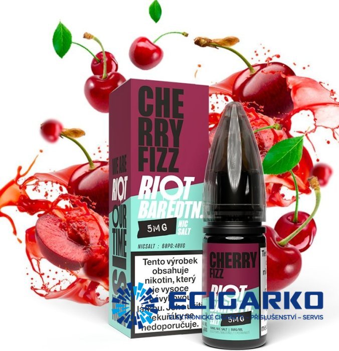 Riot BAR EDTN SALT Cherry Fizz 10ml - Síla nikotínu: 10mg