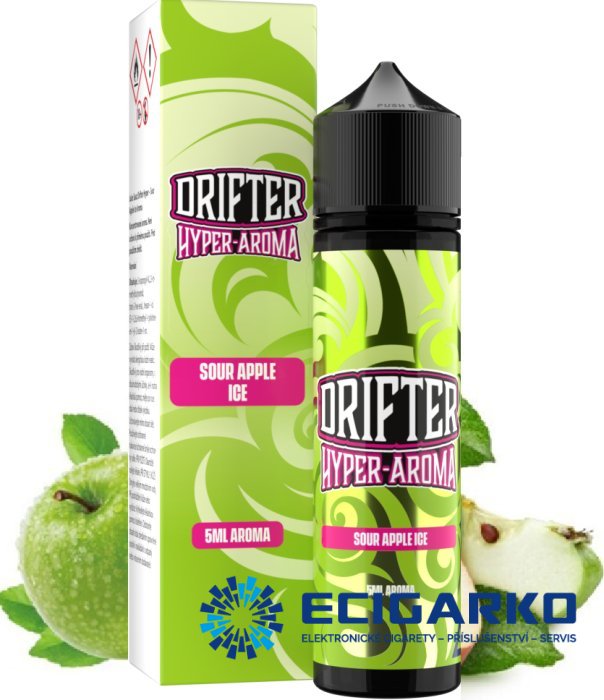 Juice Sauz Drifter Hyper  Shake and Vape 5/60ml Sour Apple Ice